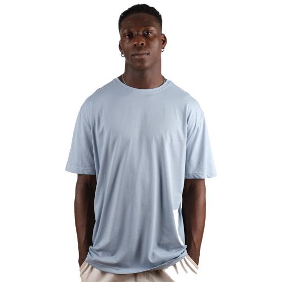 Unisex Oversize Tshirt Mavi Renk