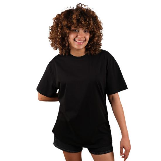 Unisex Oversize Tshirt Siyah Renk