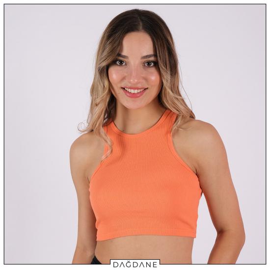 RAMBO CROP TURUNCU KADIN GİYİM